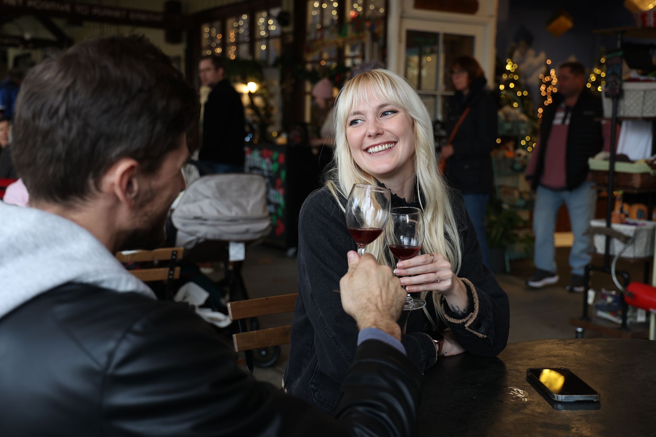 Atrium Wine Couple Sustainable Santa Sacramento