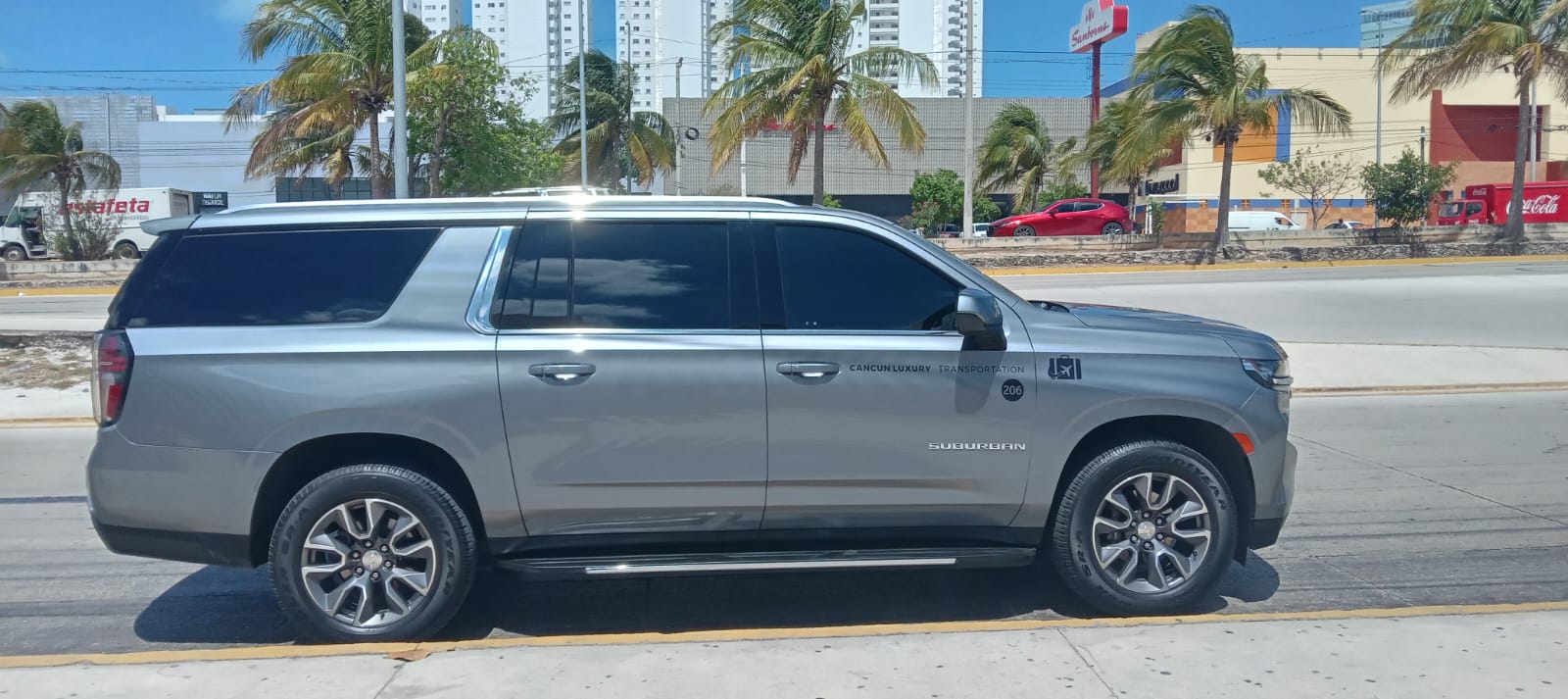 Cancun Airport Transportation Luxury Suburban