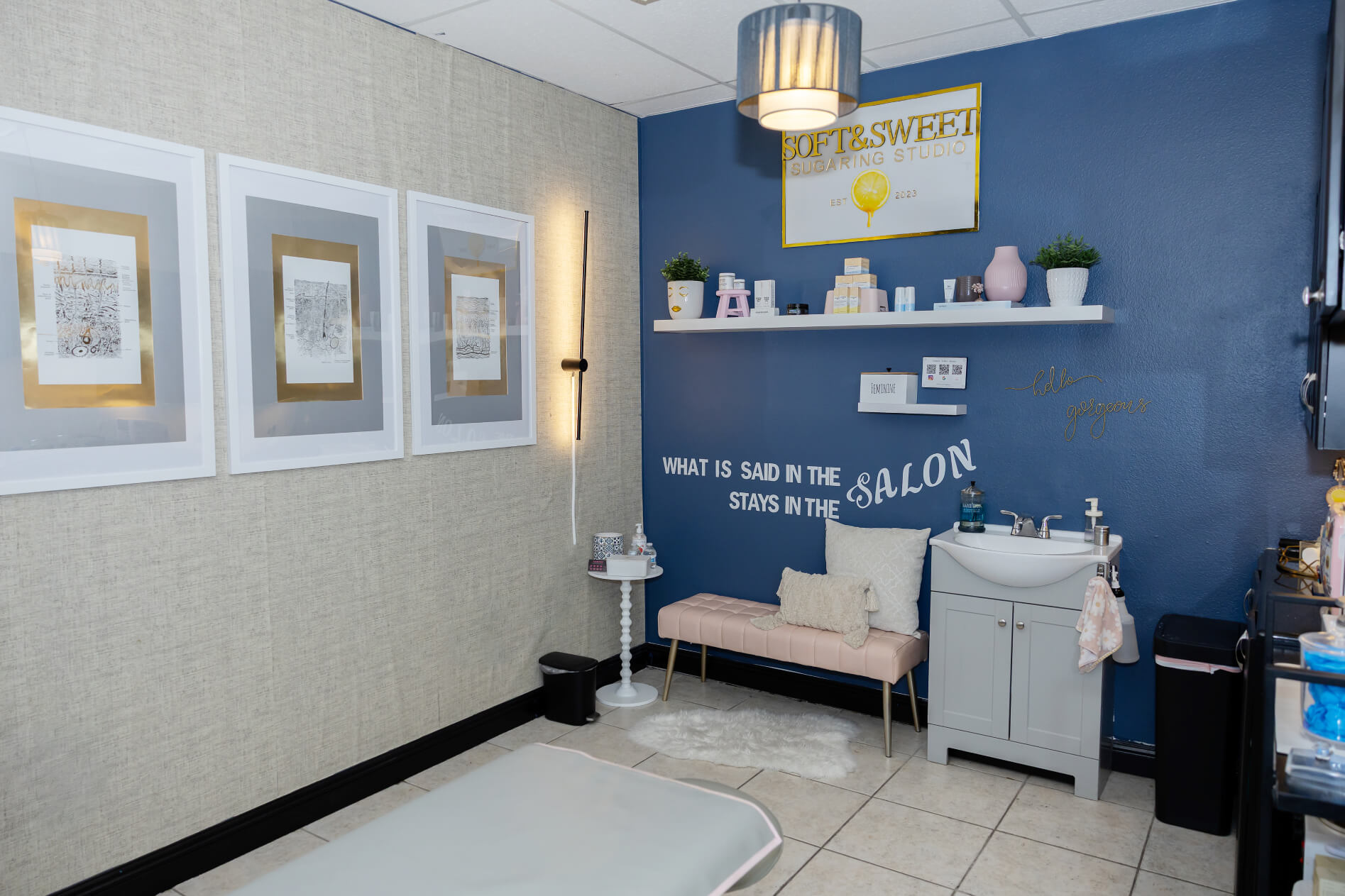 Cozy sugaring suite