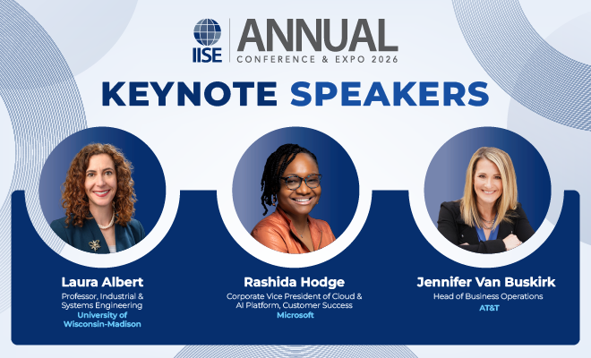 IISE Annual Conference & Expo keynote speakers.