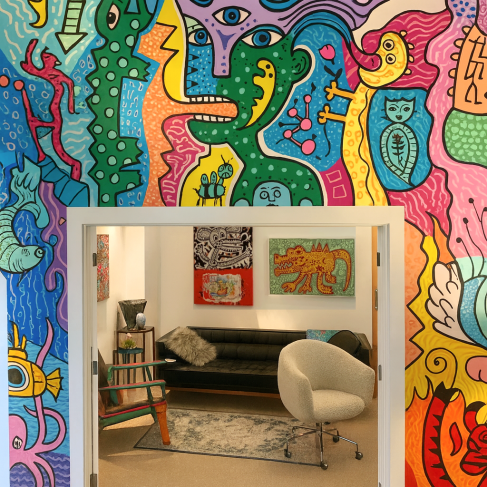 NJ Therapy Practice Unveils Dan Fenelon Mural