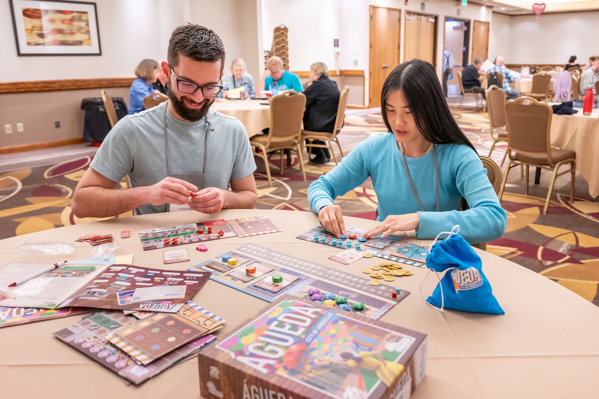 Player-judges evaluate new-to-market board games.