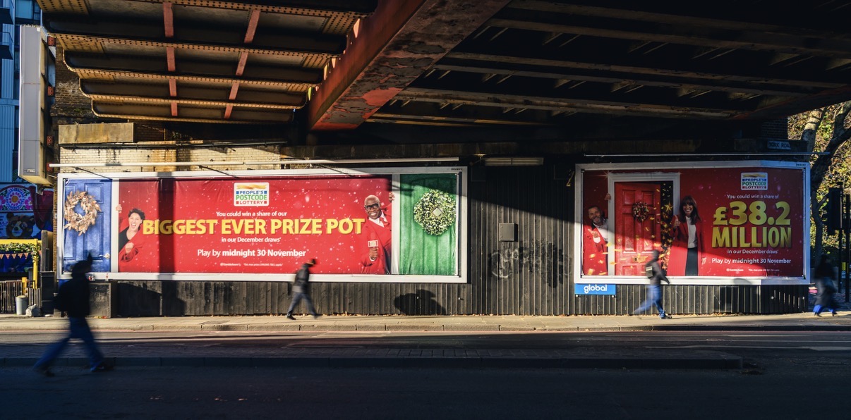 Postcode Lottery - Billboard Advertising London