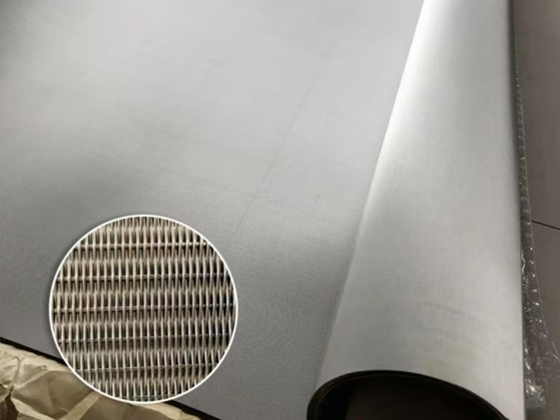 Woven wire mesh used as filter media